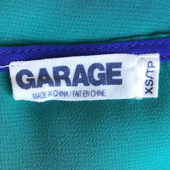 Garage Two Tone Sheer Blouse - Picture 5 of 6